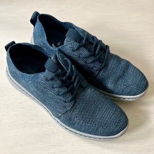 Clarks Mens Step Urban Mix Casual Shoe Size 7.5 Navy Blue Knit Sneaker NWT